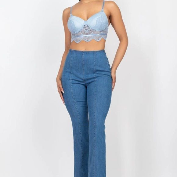 Lace Bustier Bralette Top - Bralette - Bustier - Crop top - Picture 3 of 5